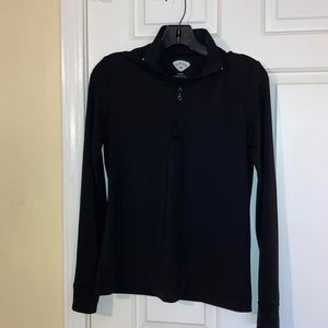 Black Callaway athletic quarter zip jacket